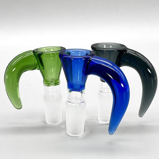 Color Funnel Horn Glass Bowl Slide