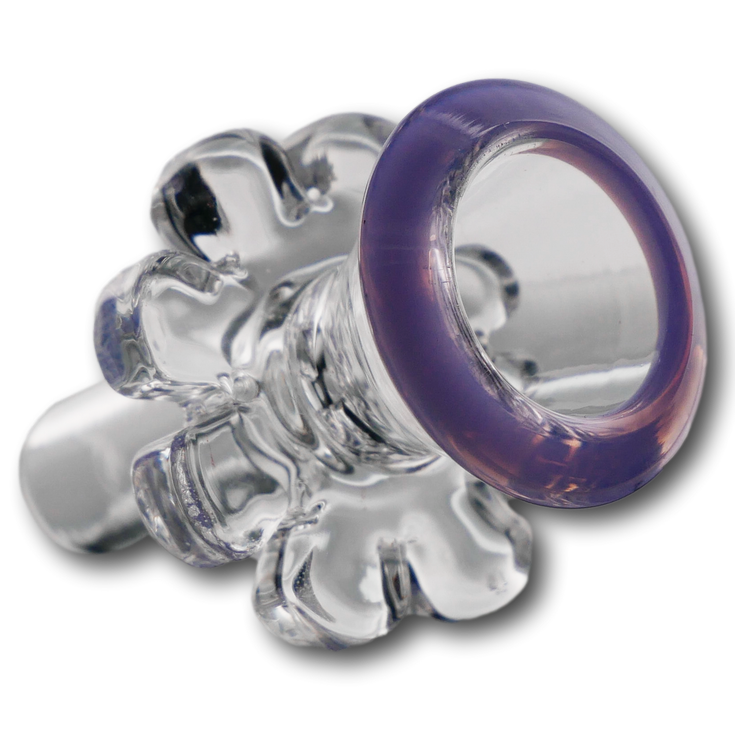 Diamond Funnel w/ Flower Maria Handle and Screen Glass Bowl Slide