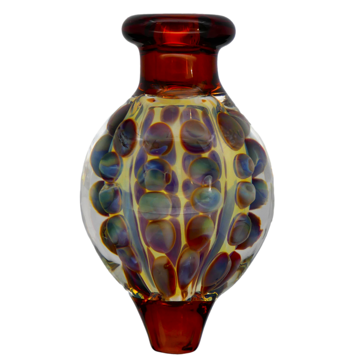 Silver Fumed 30mm Bubble Directional Carb Cap