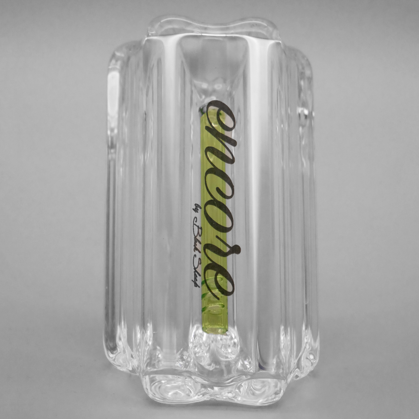 7" Encore Collection 50mm Scalloped Hammer Bubbler w/ Color Stem