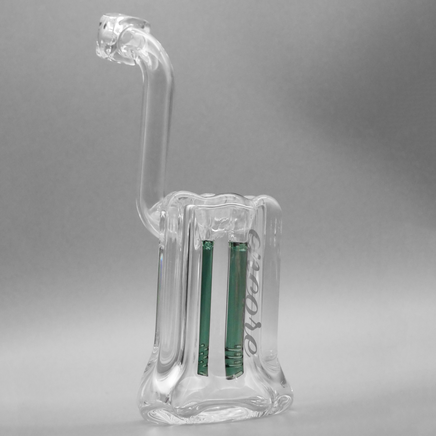 8" Encore Collection 50mm Scalloped Standing Bubbler w/ Color Stem