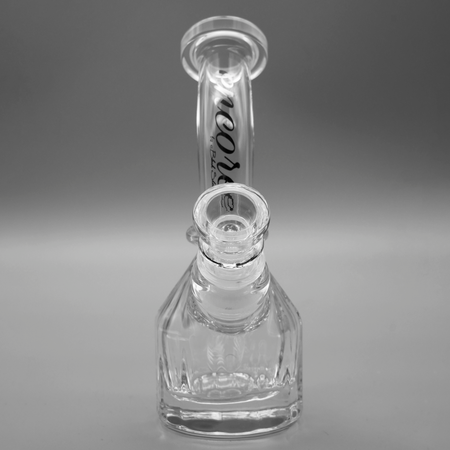 Encore Collection 7" Heavy Mini Bent Neck Hennessy Base Traveler Bong