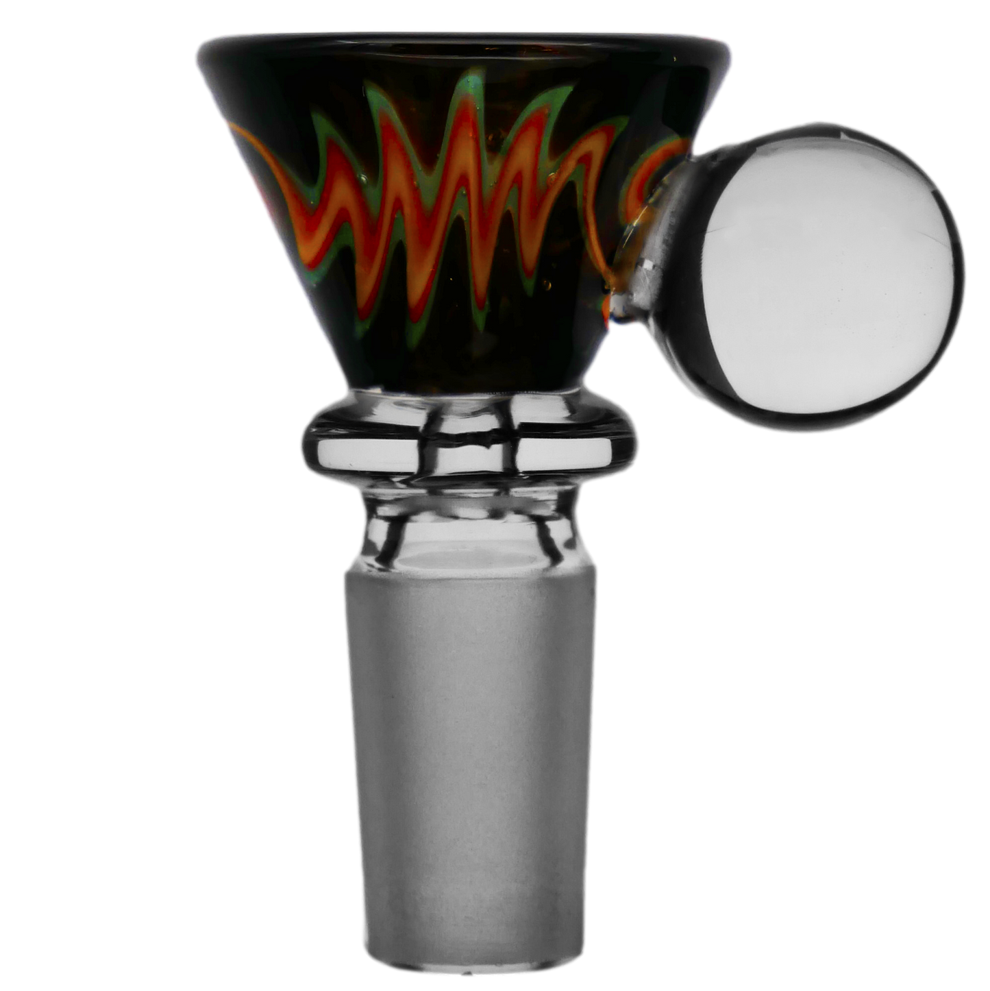 Funnel Marble Full Reversal Color Glass Bowl Slide