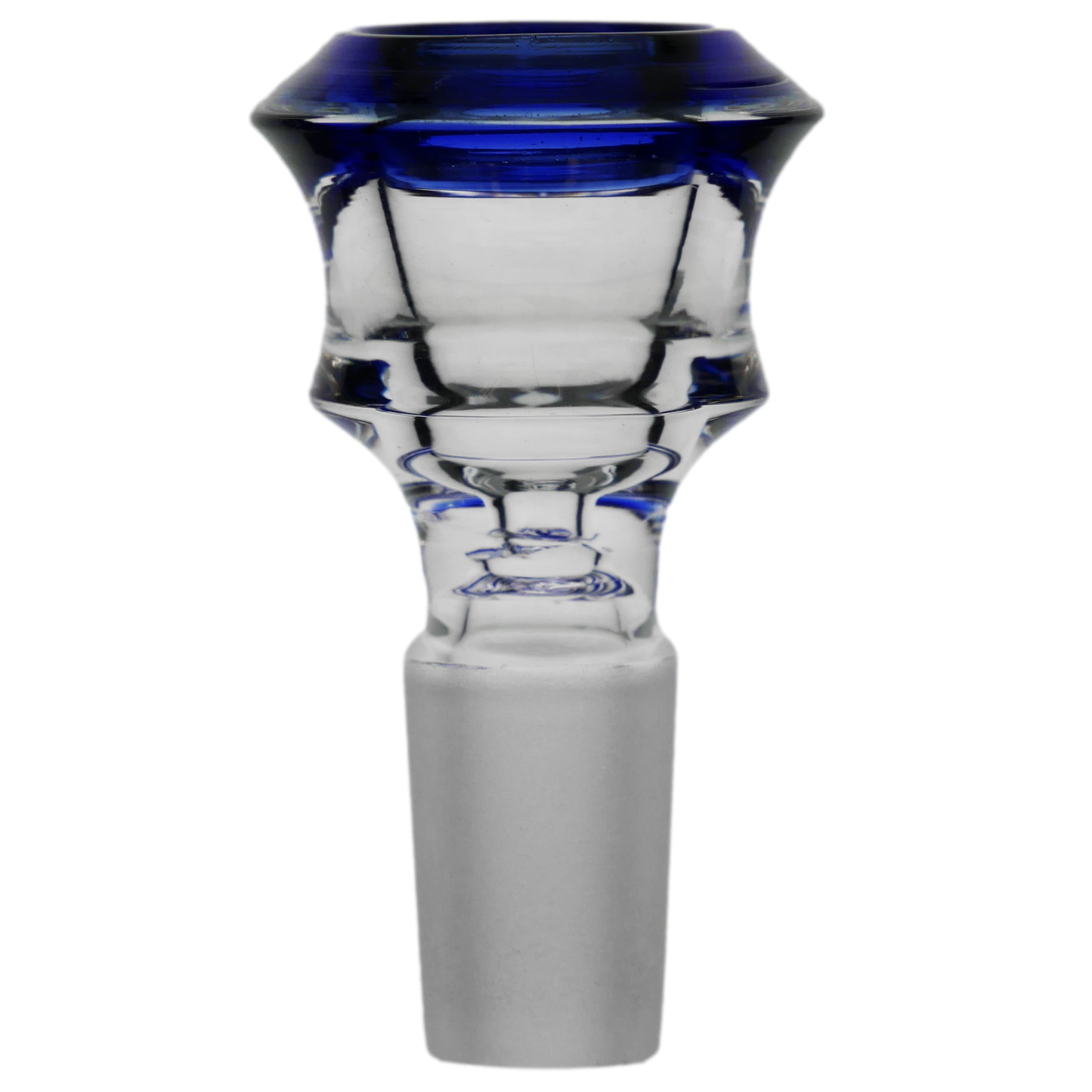 Diamond Edge Cylinder Maria Assorted Color Glass Bowl Slide