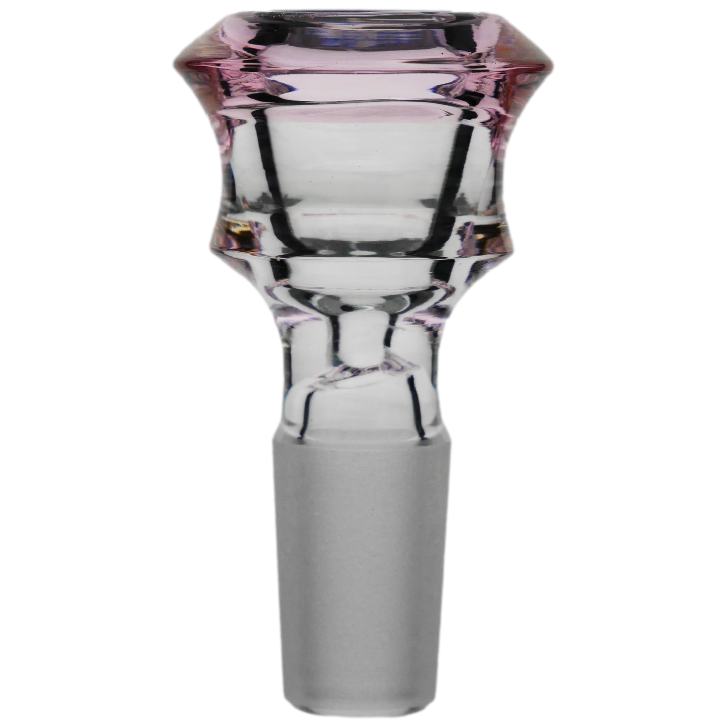Diamond Edge Cylinder Maria Assorted Color Glass Bowl Slide