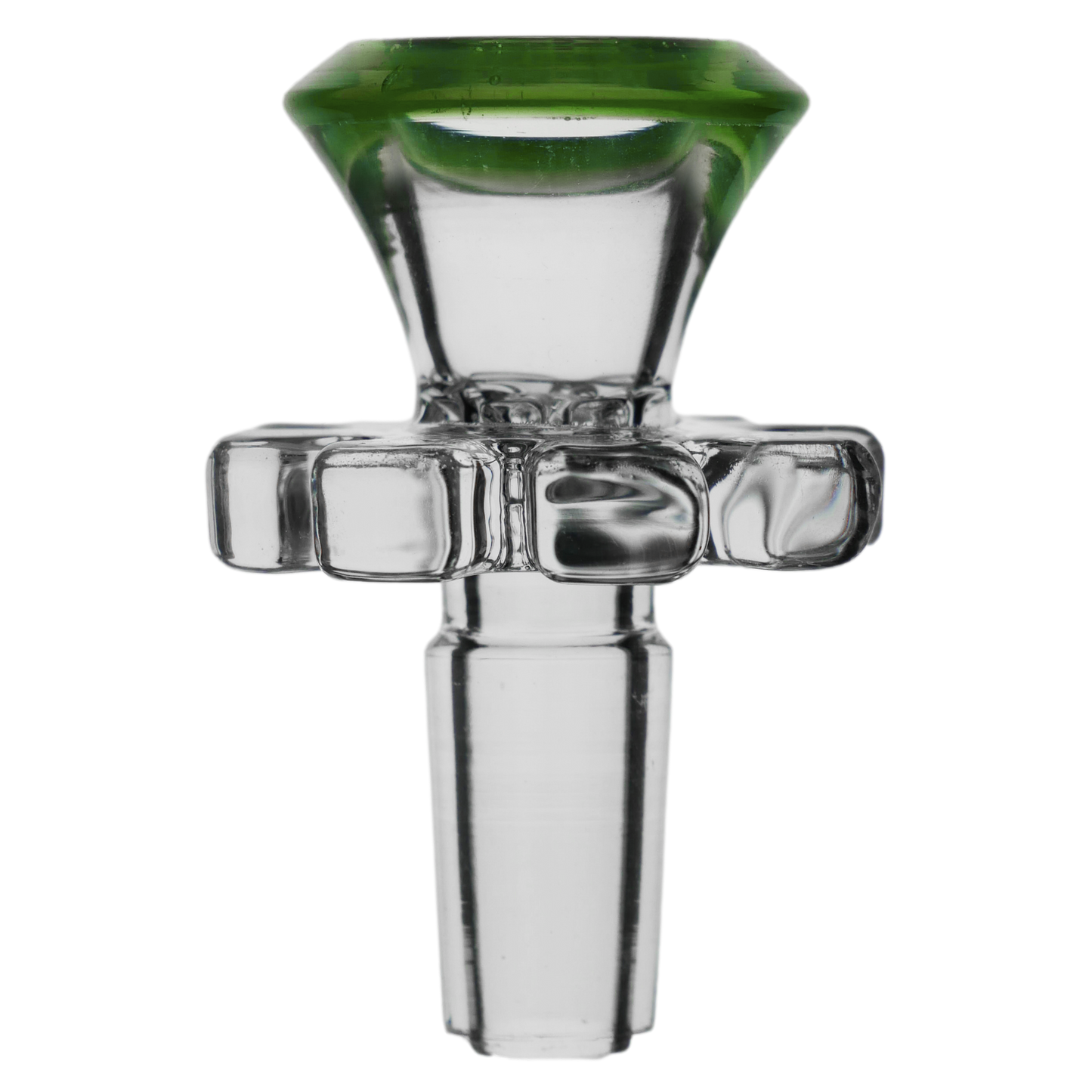 Diamond Funnel w/ Flower Maria Handle and Screen Glass Bowl Slide