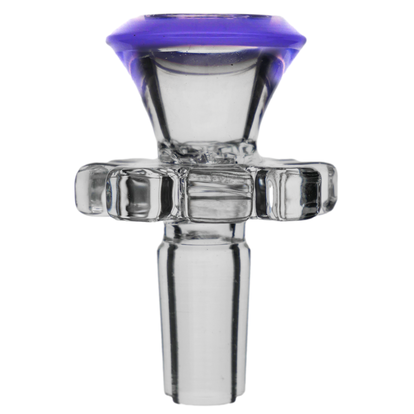 Diamond Funnel w/ Flower Maria Handle and Screen Glass Bowl Slide