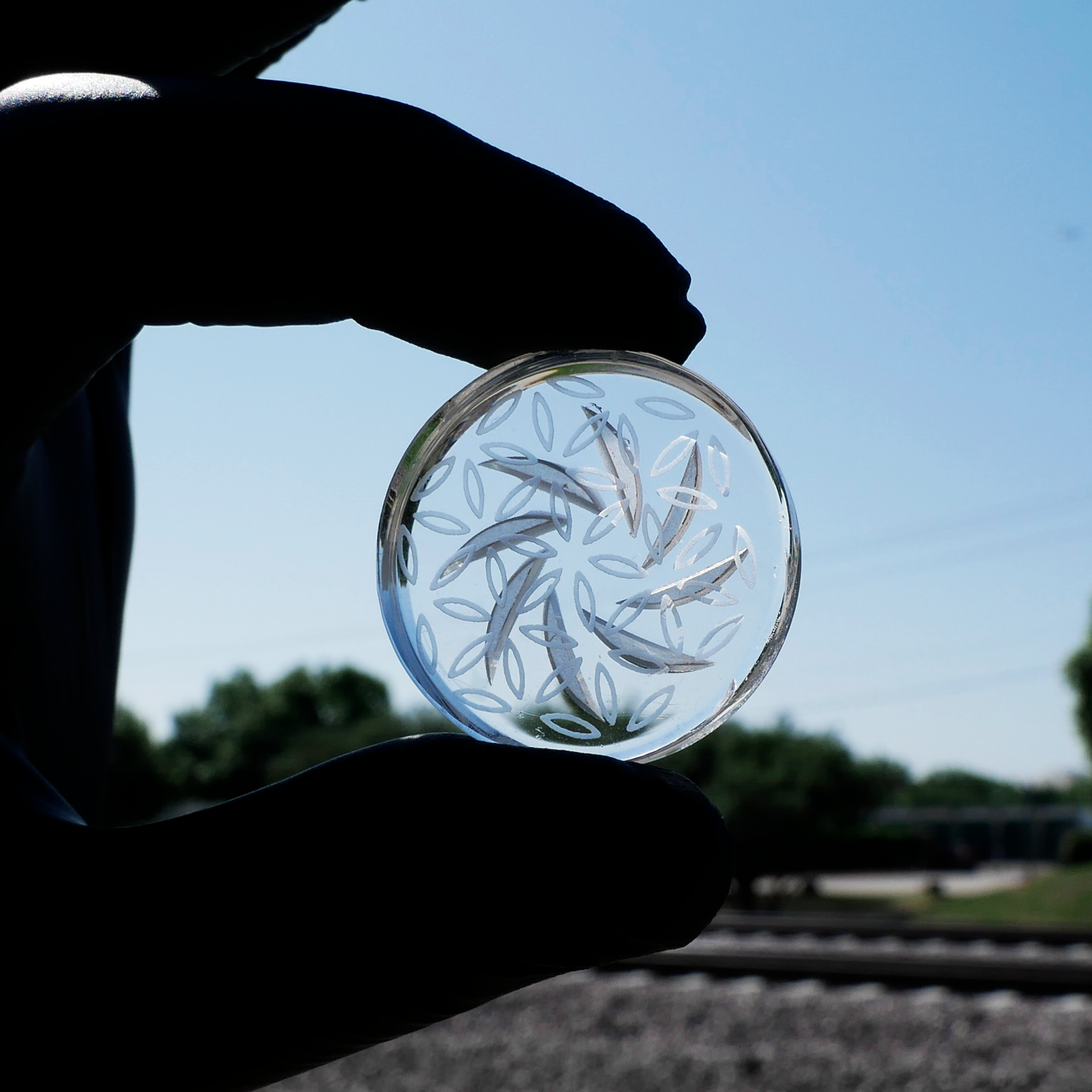 30mm Clear Channel Spinner Carb Cap Disc