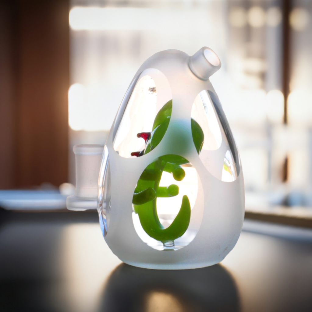 4" Yoshi Frosted Egg Dab Rig