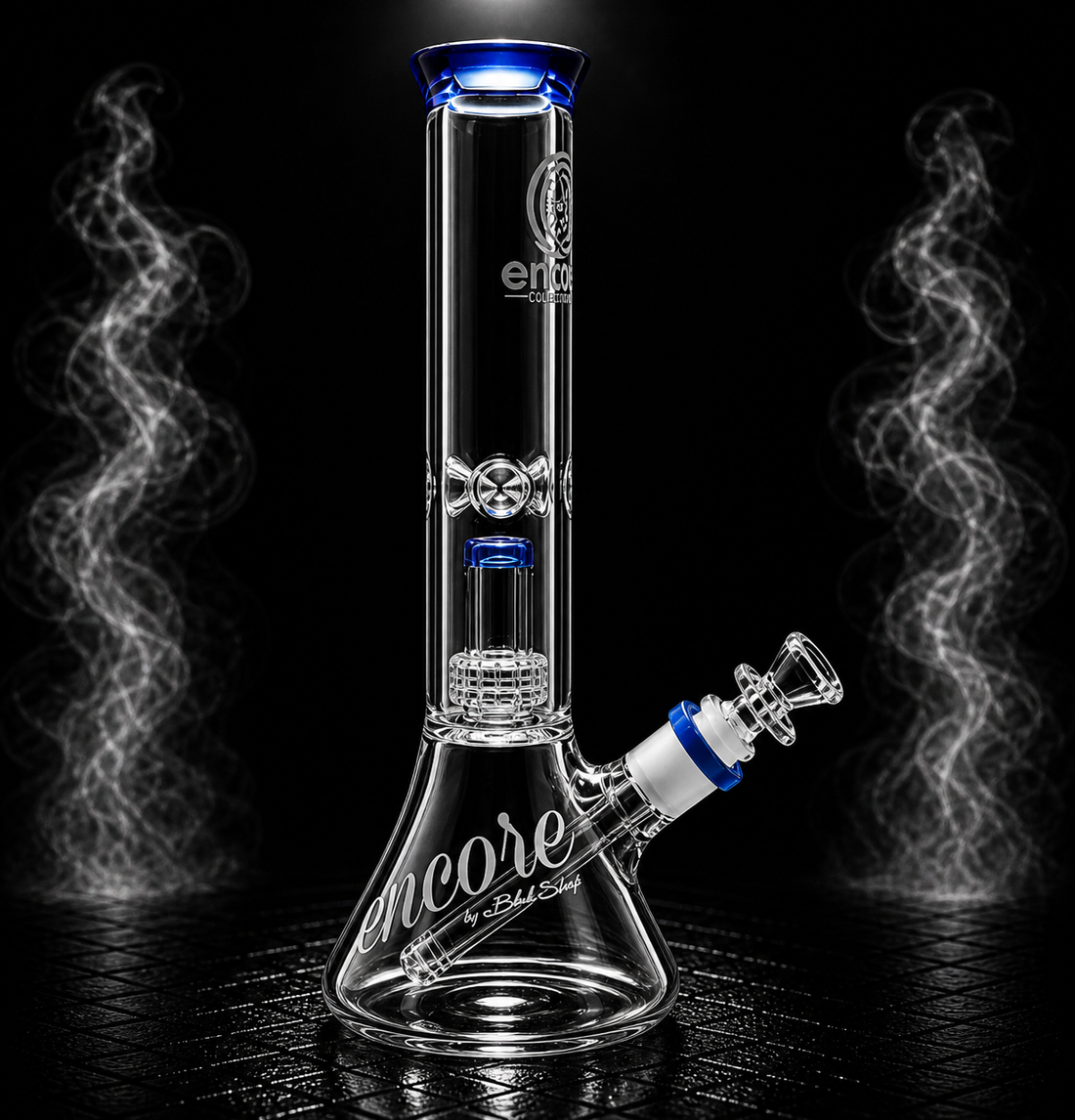 Encore 12 inch double chamber matrix perc beaker bong