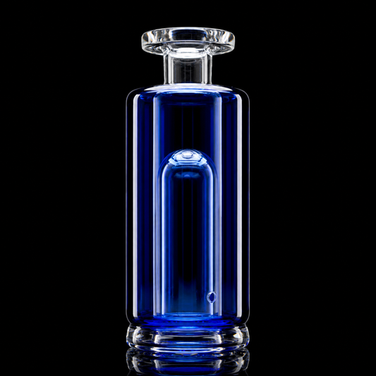 A Puffco-compatible Peak dome perc water glass top