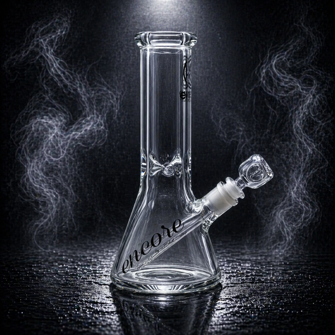 Encore 10 inch 9mm thick clear beaker bong