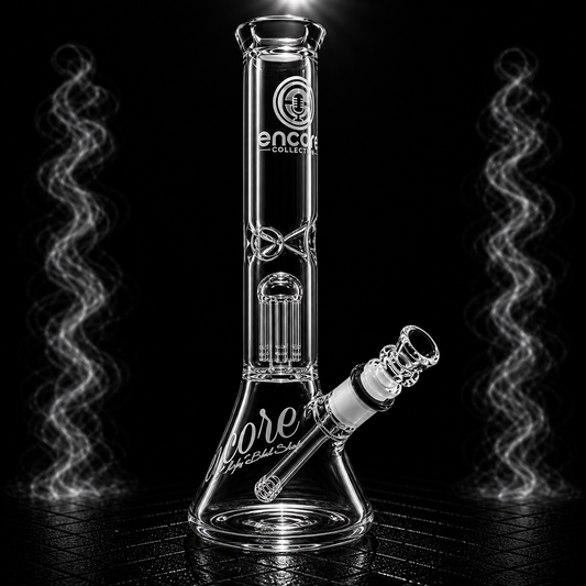 Encore 12 inch double chamber tree perc beaker bong