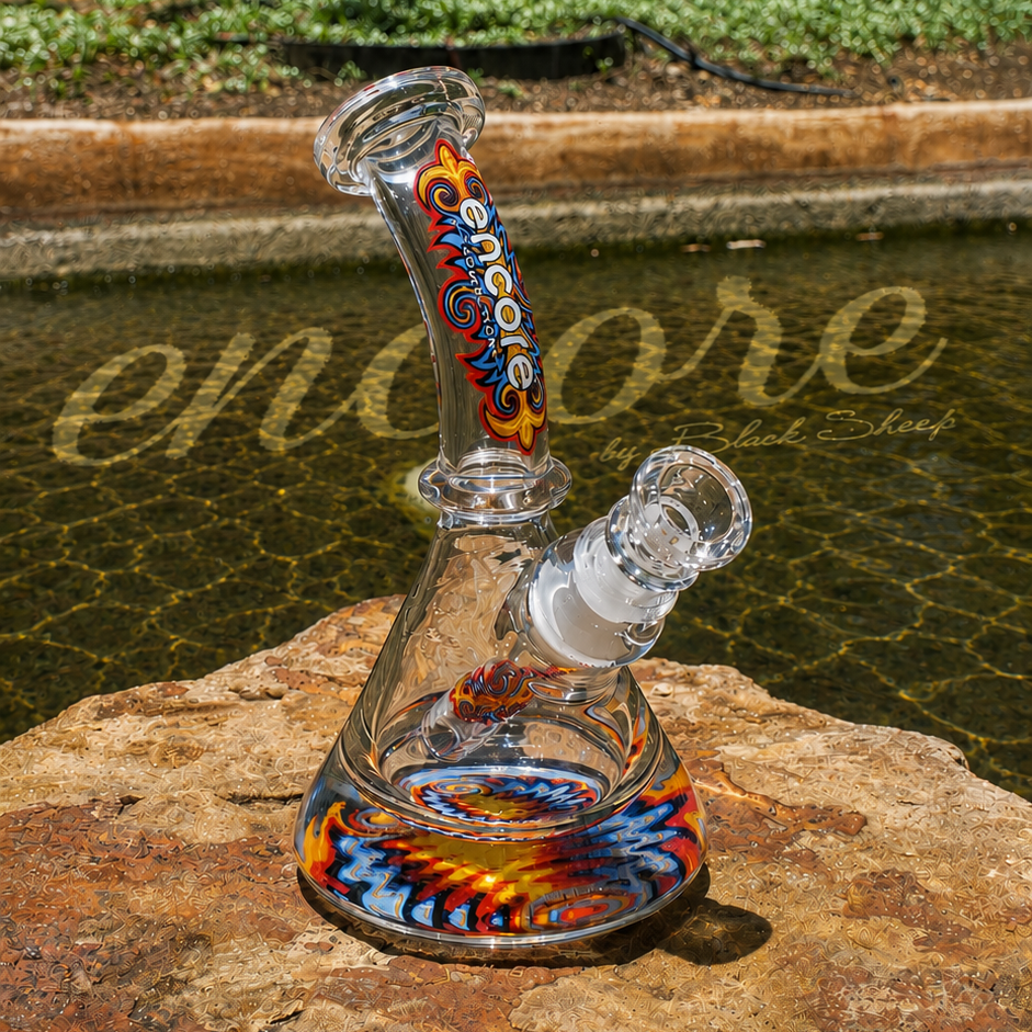 Encore 7.5 inch Reversal Pounder beaker bong