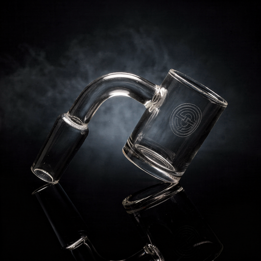 An Encore solid quartz gavel banger with a beveled top