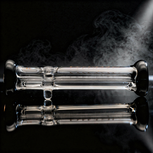 An Encore 6-inch scalloped glass steamroller pipe