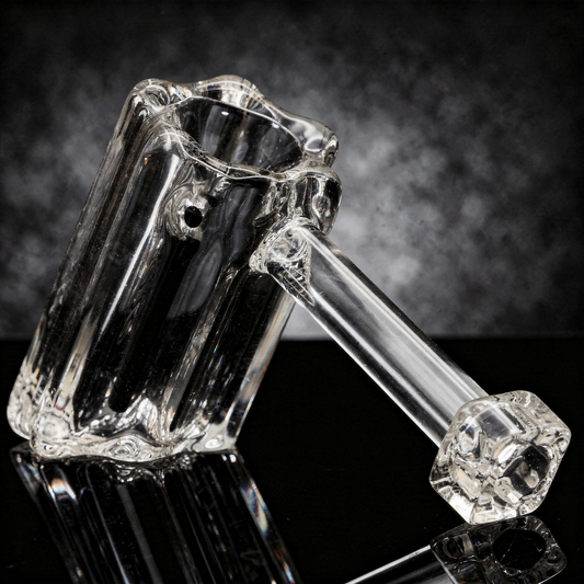 An Encore 7-inch scalloped hammer bubbler