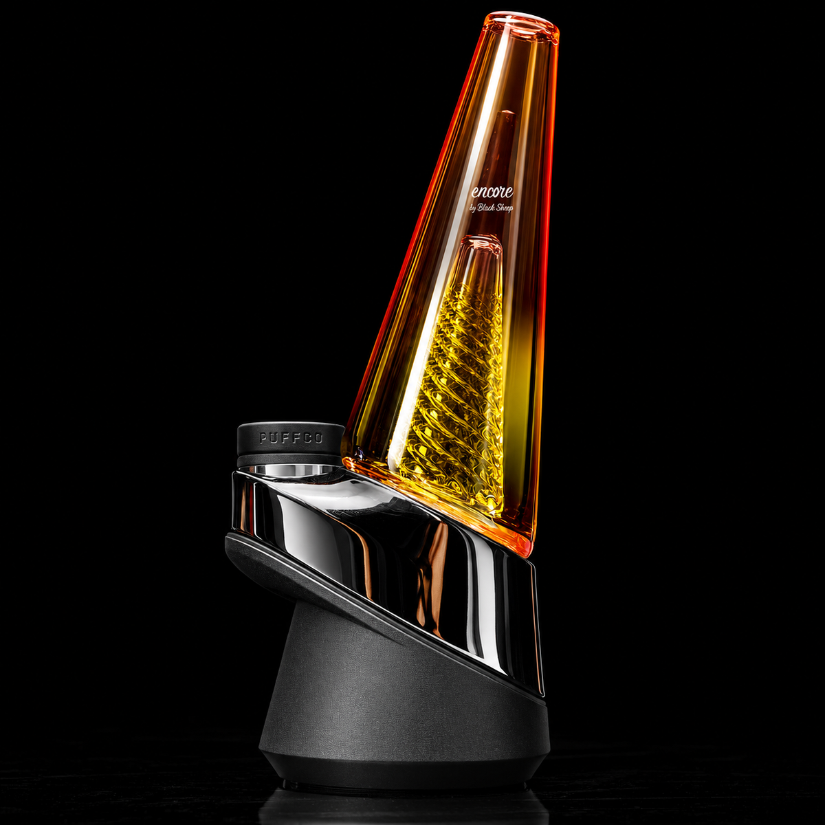 5" Gold Fume Glass Top for Puffco Peak | Encore Collection