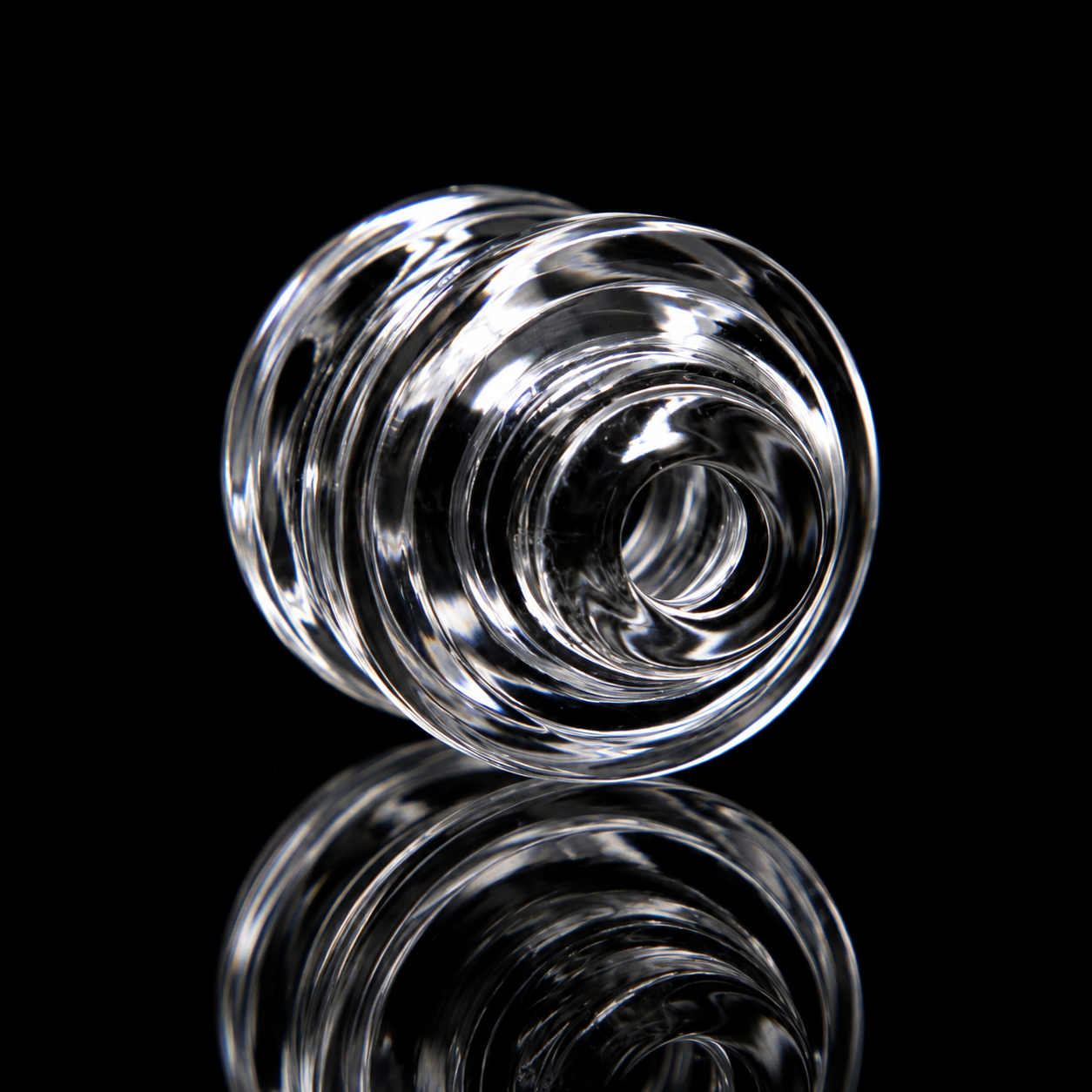 1.5" Clear Dry Top Glass Mouthpiece | Compatible with Puffco Pivot