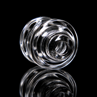 1.5" Clear Dry Top Glass Mouthpiece | Compatible with Puffco Pivot