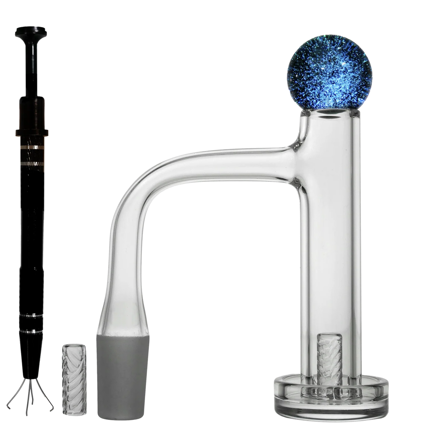 Encore Collection 6.5" Quarter Pounder Dab Rig & Quartz Control Tower Set