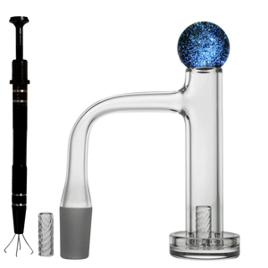 Encore Collection 6.5" Quarter Pounder Dab Rig & Quartz Control Tower Set