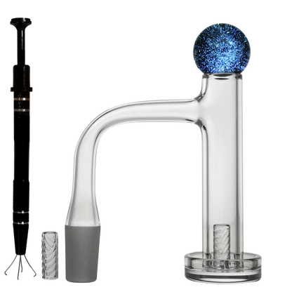 Encore Collection 6.5" Quarter Pounder Dab Rig & Quartz Control Tower Set