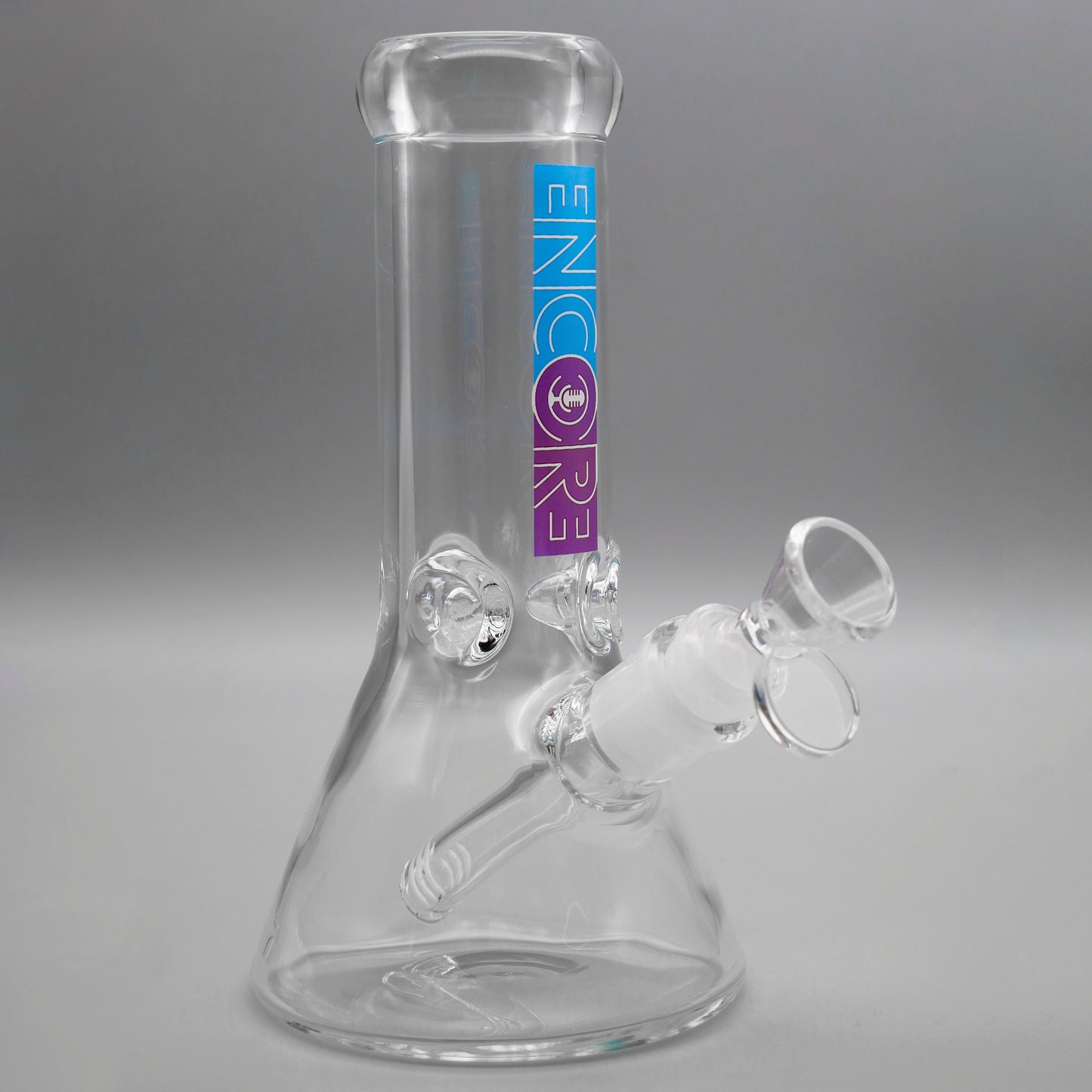 3 PACK 8" Encore Collection Heavy Mini Clear Beaker Bong
