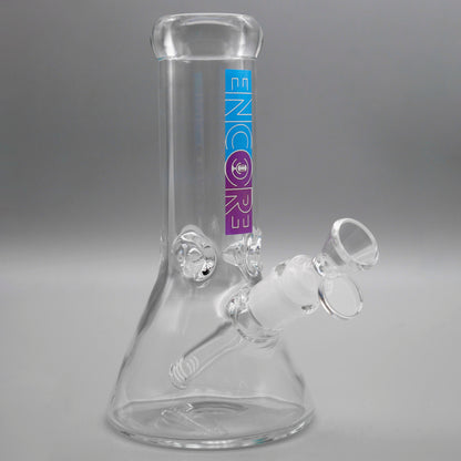 3 PACK 8" Encore Collection Heavy Mini Clear Beaker Bong