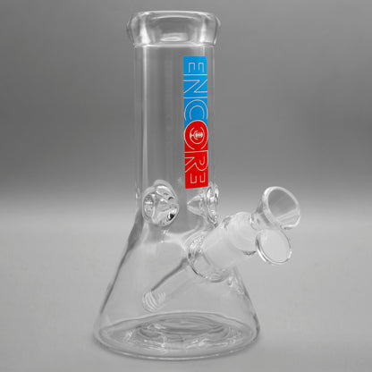 3 PACK 8" Encore Collection Heavy Mini Clear Beaker Bong