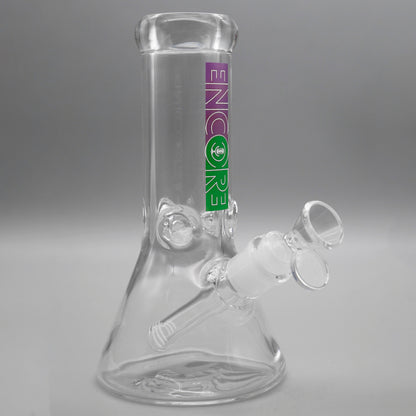 3 PACK 8" Encore Collection Heavy Mini Clear Beaker Bong
