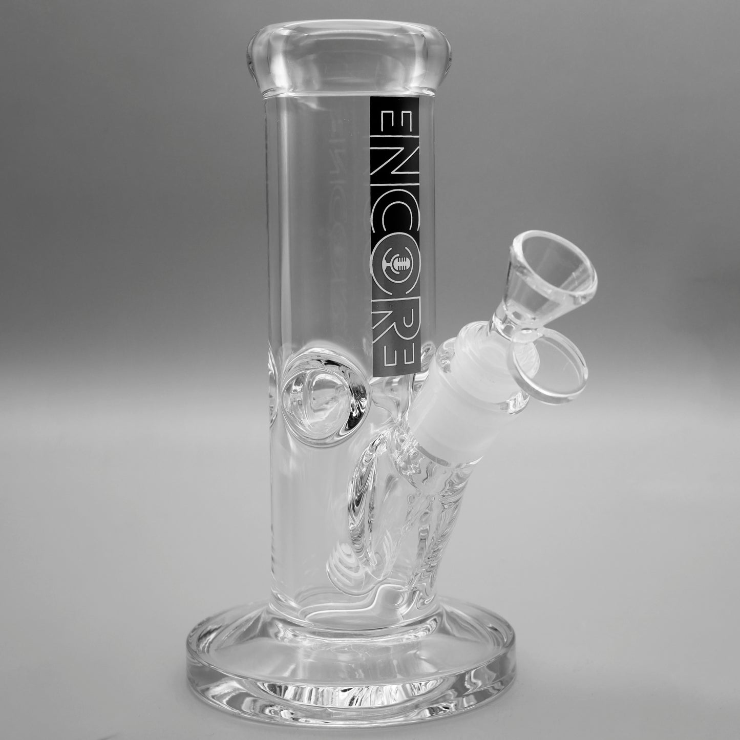 3PACK 8" Encore Collection Heavy Mini Clear Stright Tube Bong