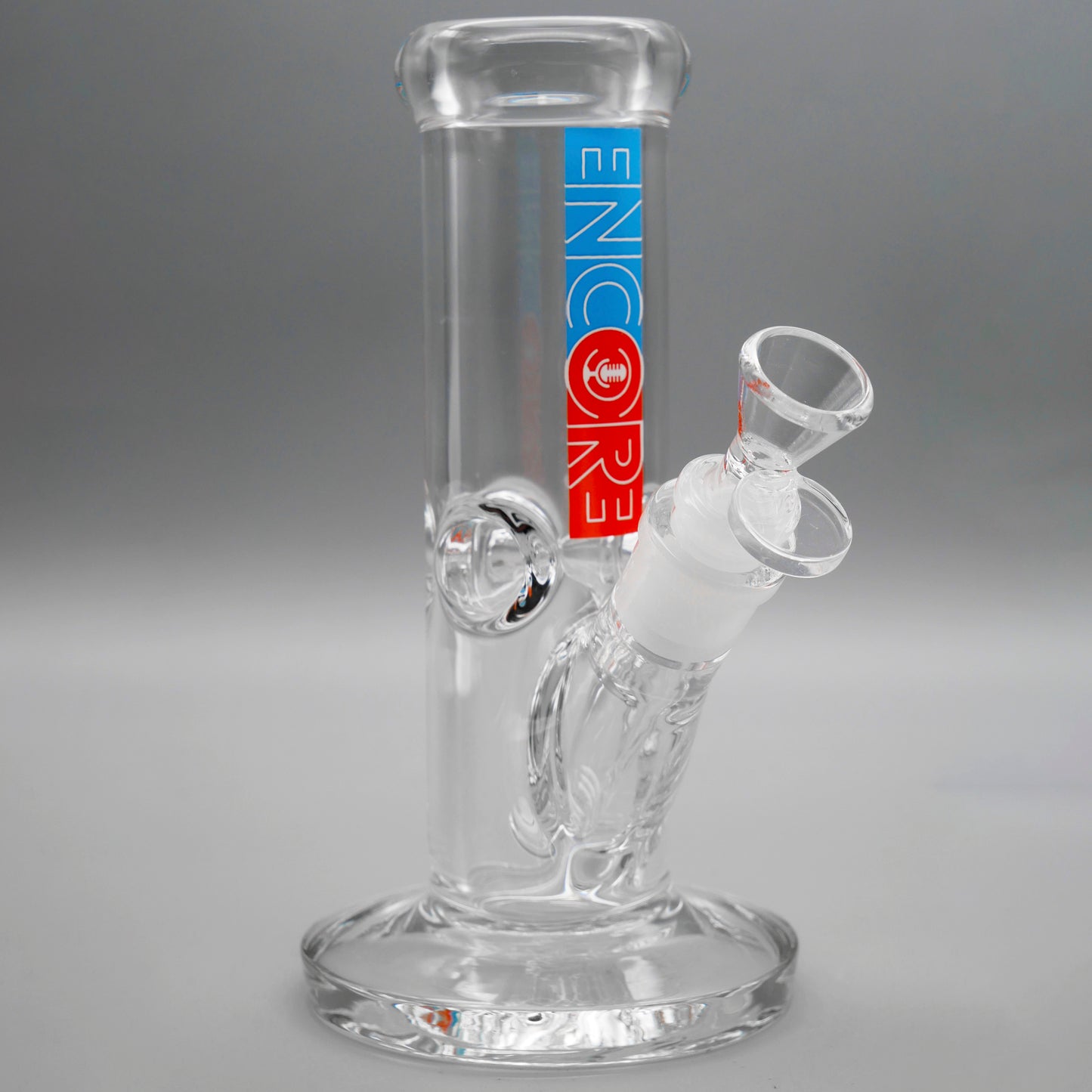 3PACK 8" Encore Collection Heavy Mini Clear Stright Tube Bong