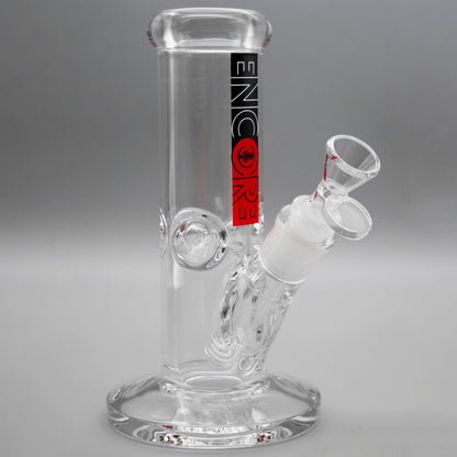 3PACK 8" Encore Collection Heavy Mini Clear Stright Tube Bong