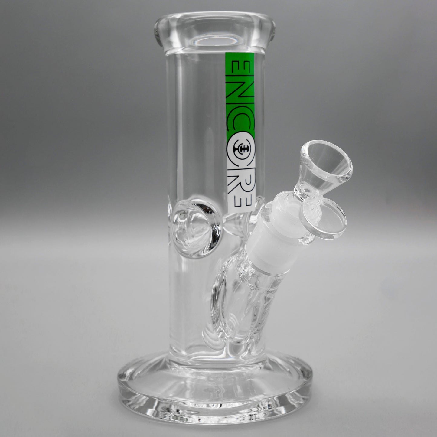 3PACK 8" Encore Collection Heavy Mini Clear Stright Tube Bong