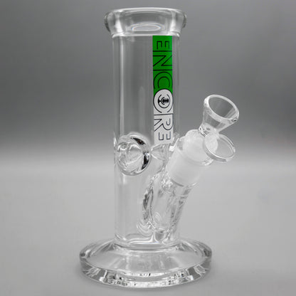 3PACK 8" Encore Collection Heavy Mini Clear Stright Tube Bong