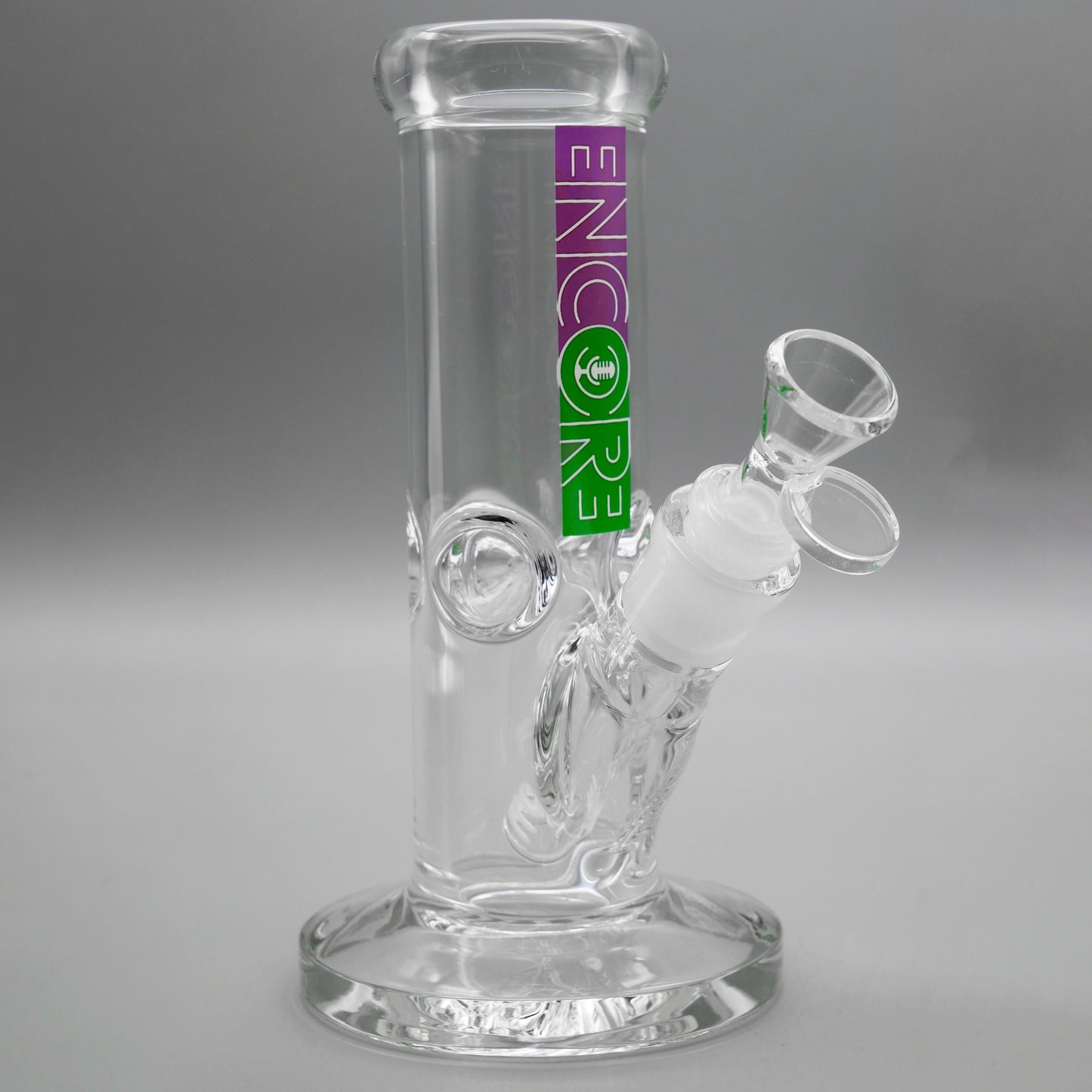 3PACK 8" Encore Collection Heavy Mini Clear Stright Tube Bong