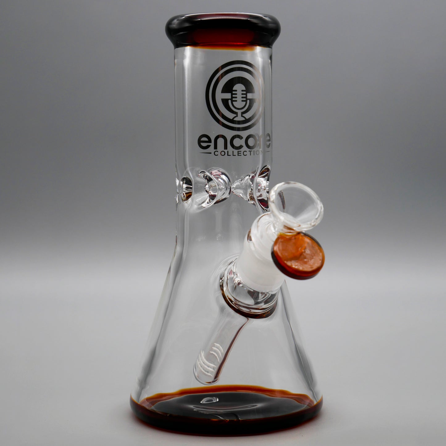 3PACK 8"Encore Collection Beaker Bong w/ Color Base and Mouthpiece