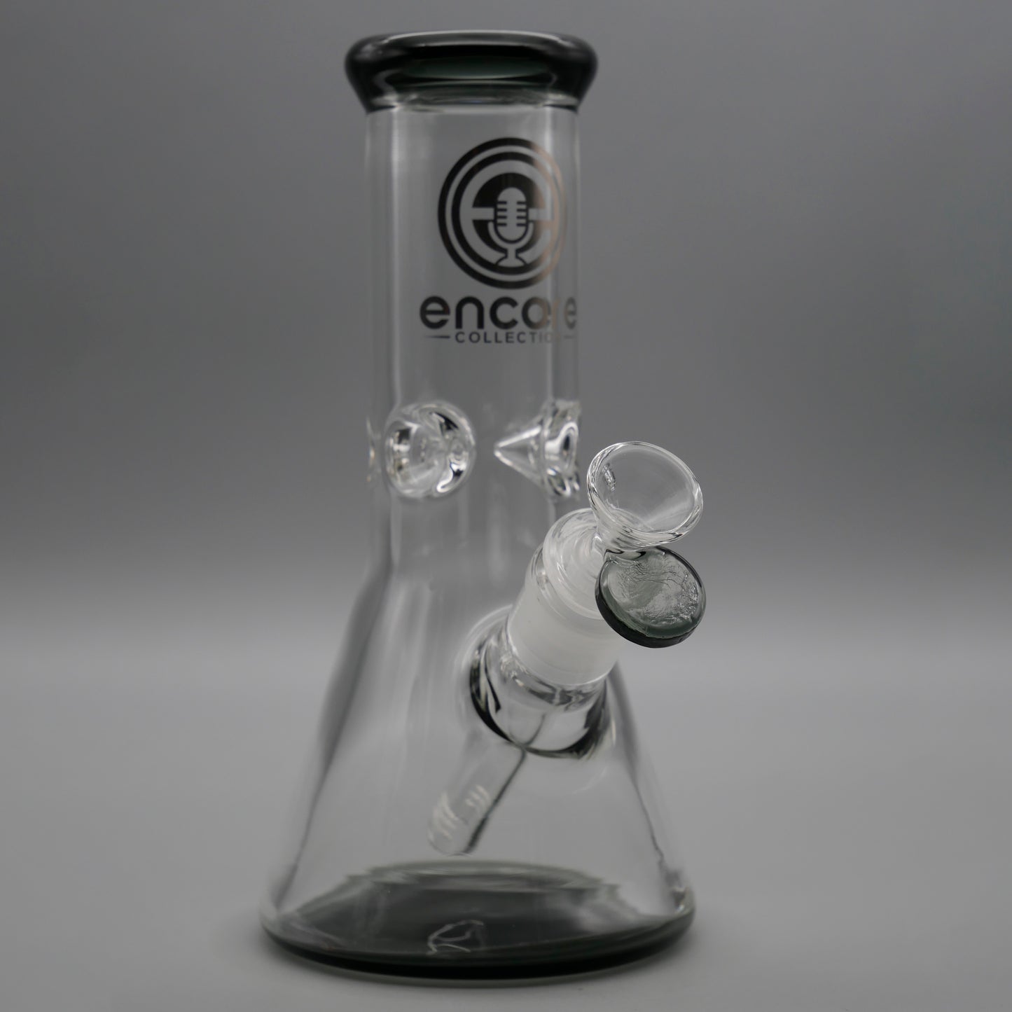 3PACK 8"Encore Collection Beaker Bong w/ Color Base and Mouthpiece