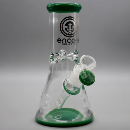 3PACK 8"Encore Collection Beaker Bong w/ Color Base and Mouthpiece