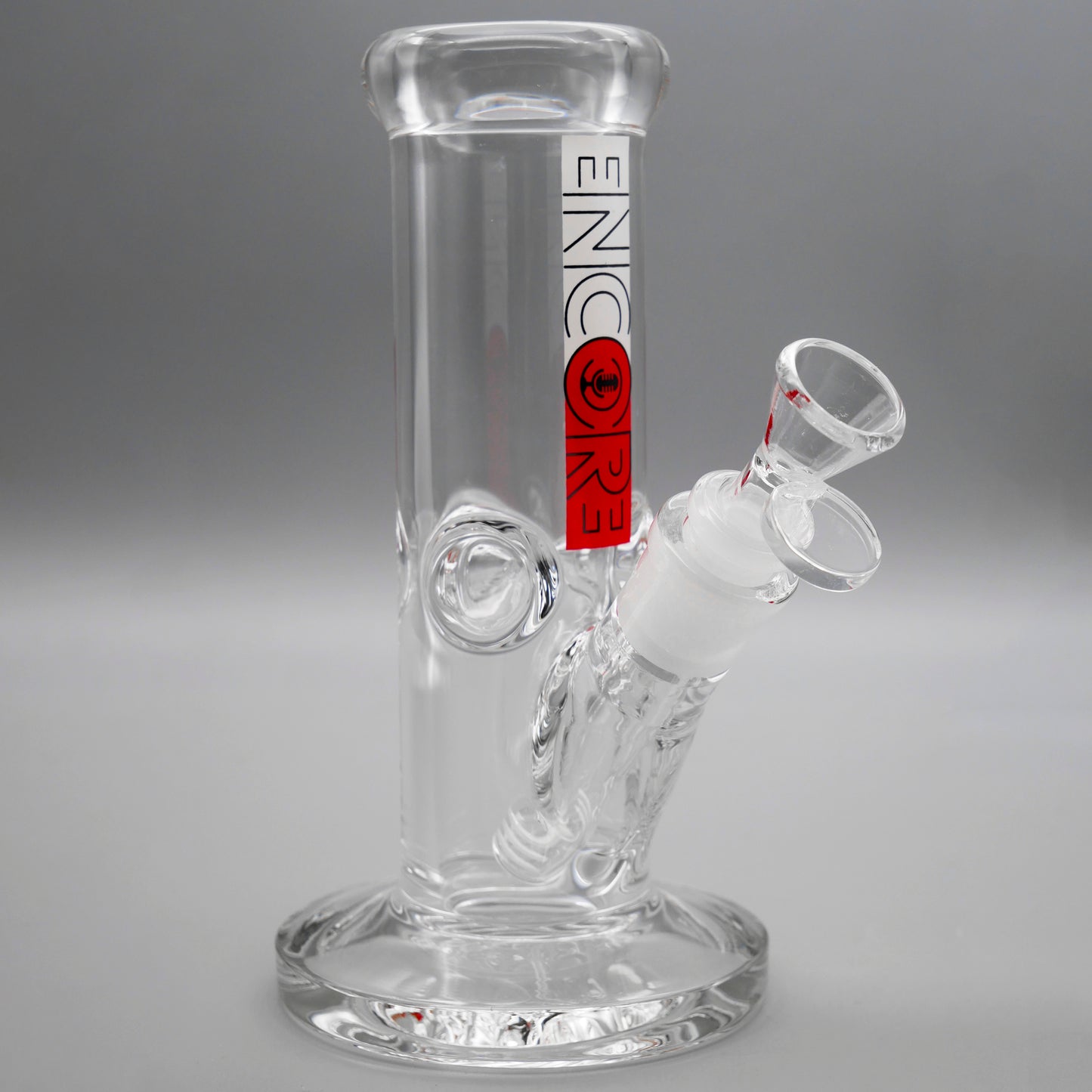 3PACK 8" Encore Collection Heavy Mini Clear Stright Tube Bong