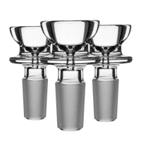 3PACK Teacup Funnel Maria Clear Glass Bowl Slide