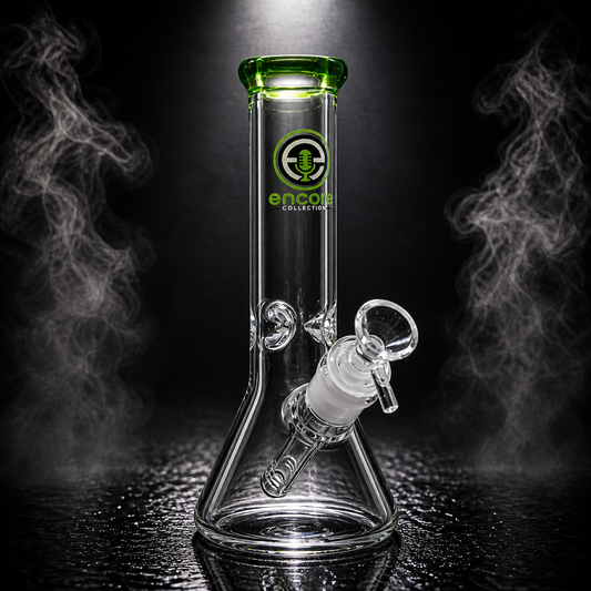 8" Mini Beaker Bong w/ Ice Pinches | Encore Collection