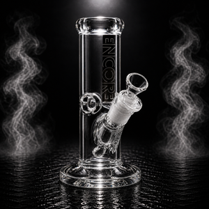 8" Encore Collection Heavy Mini Clear Straight Tube Bong