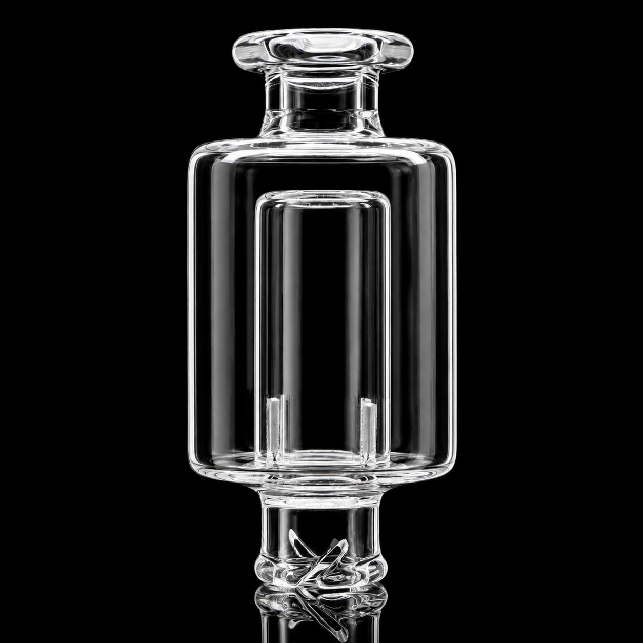 2.5" Dome Perc Glass Mouthpiece | Compatible with Puffco Pivot
