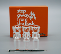 Black Sheep 3 Pack Snapper Glass Bowl Slides w/ Poker
