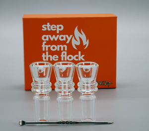 Black Sheep 3 Pack Snapper Glass Bowl Slides w/ Poker