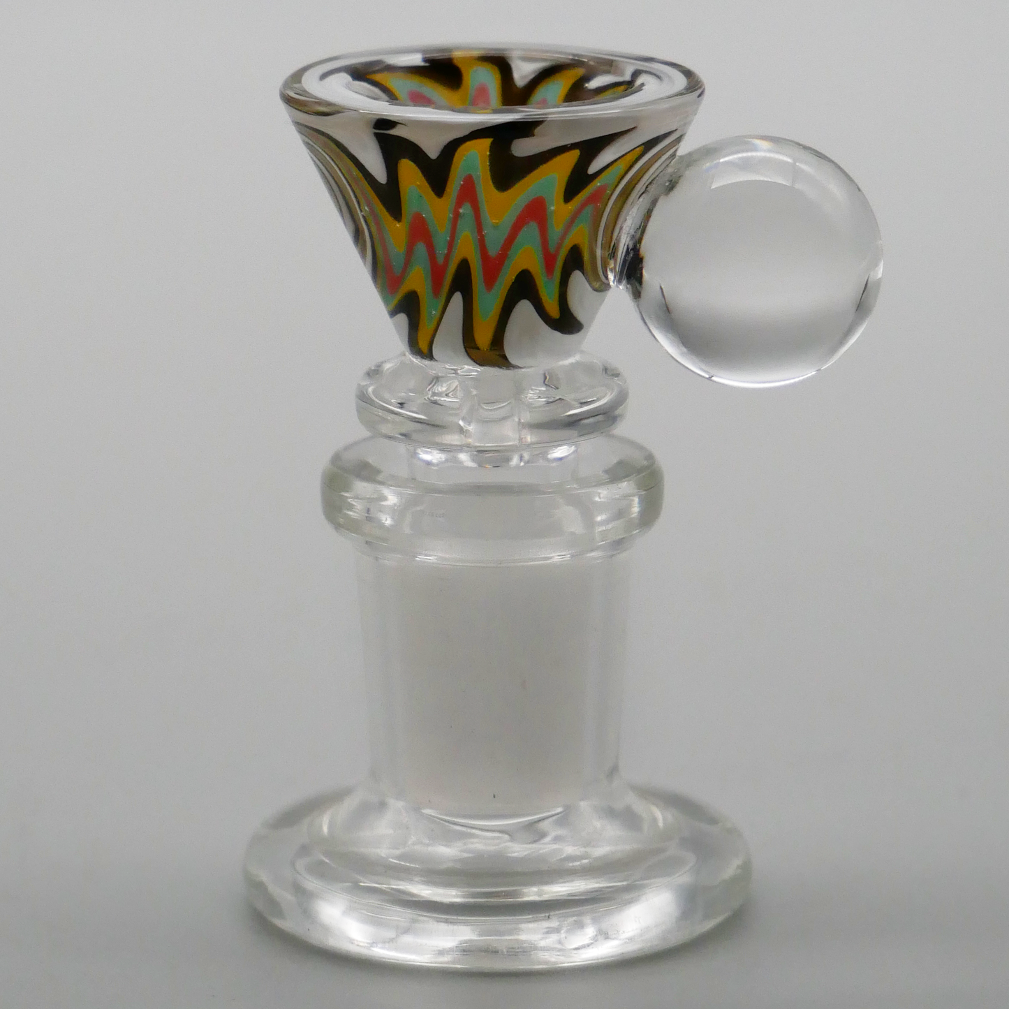 Funnel Marble Full Reversal Color Glass Bowl Slide