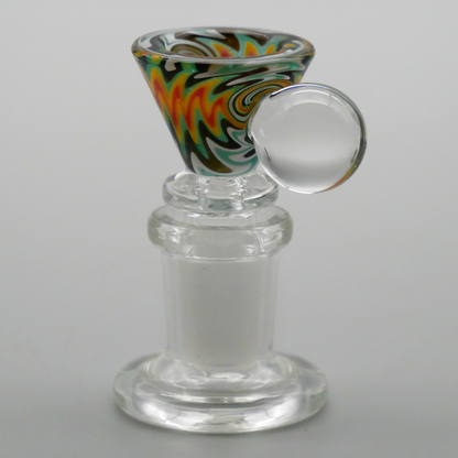 Funnel Marble Full Reversal Color Glass Bowl Slide