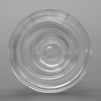 Diamond Edge Cylinder Maria Clear Glass Bowl Slide